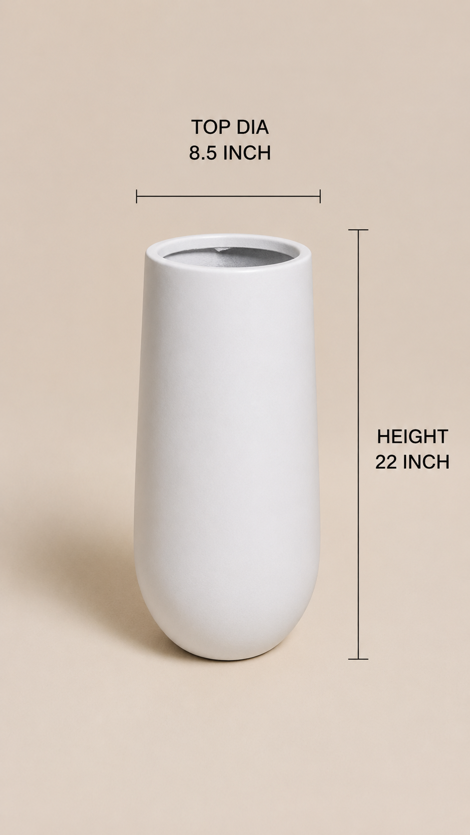 Cono Tall FRP Planter- Small - Image